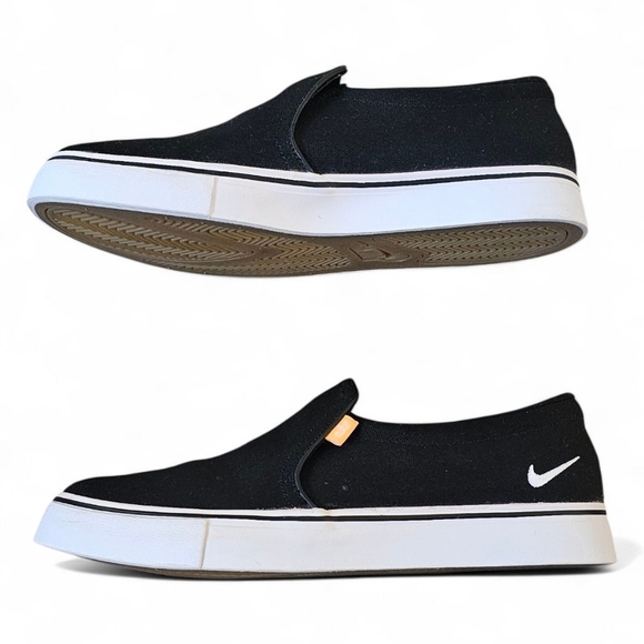 Nike Check Solarsoft Slip-On Sneakers – Black Canvas – Women\'s Size 8.5 main image 5